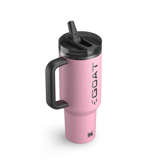 Messi GOAT Pink Stanley Quencher ProTour Flip Straw Tumbler 40oz