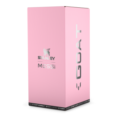 Messi GOAT Pink Stanley Quencher ProTour Flip Straw Tumbler 40oz