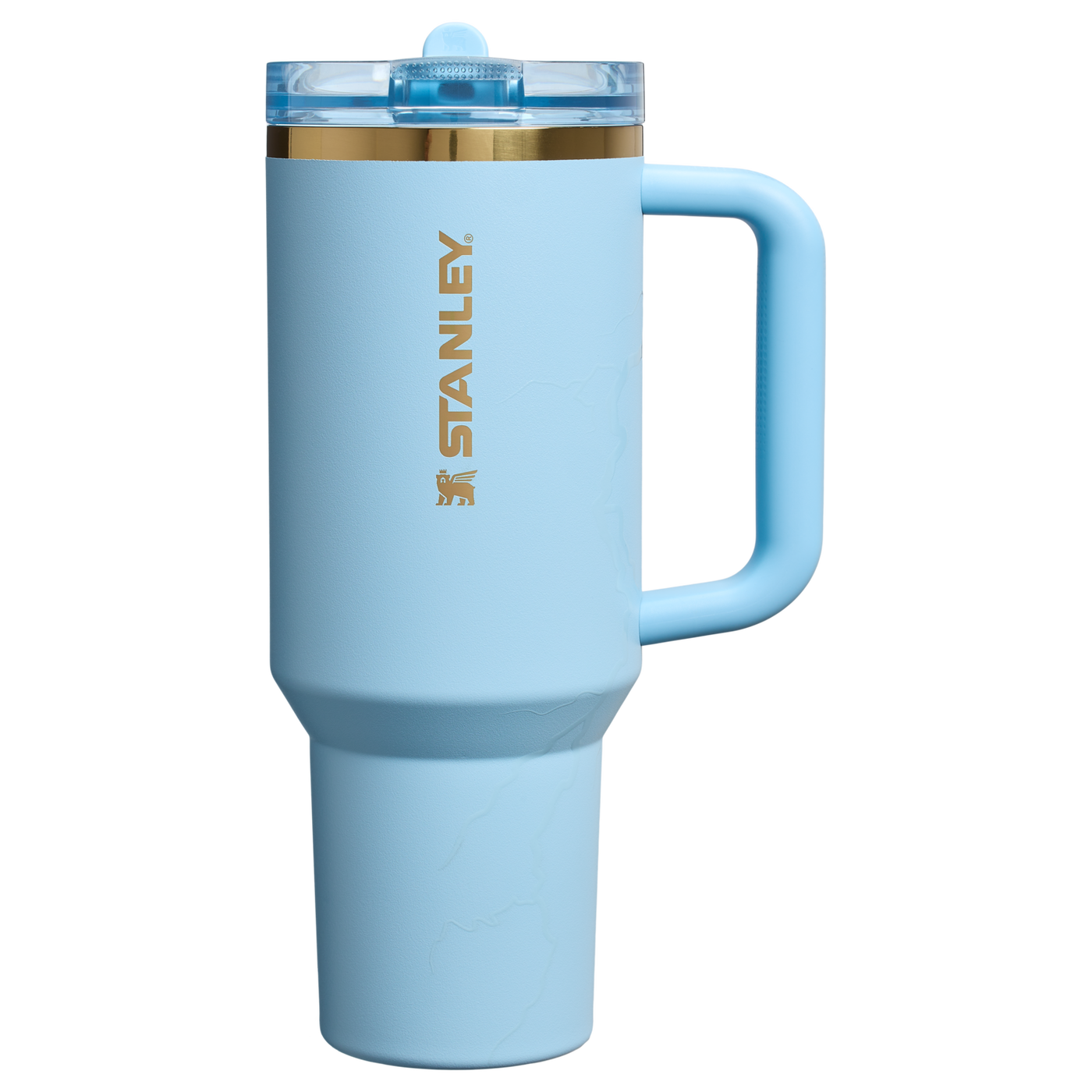 Messi Striker Blue 40 oz Quencher ProTour Flip Straw Tumbler